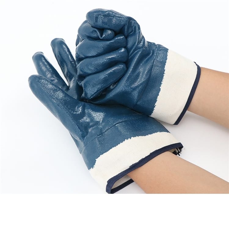 Blue Nitrile Full Immersion Safety Cuff
