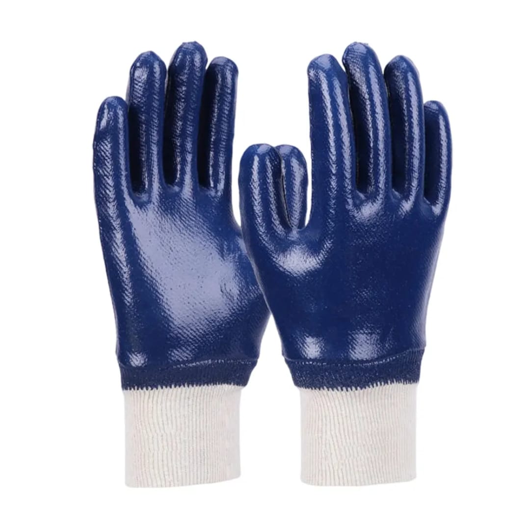 Blue Nitrile Closed Cuff Gloves
